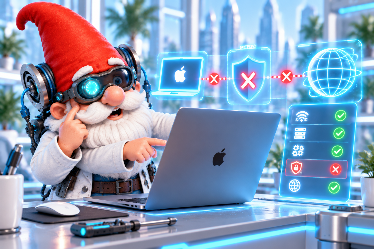 VPN не работает на Mac: порядок диагностики