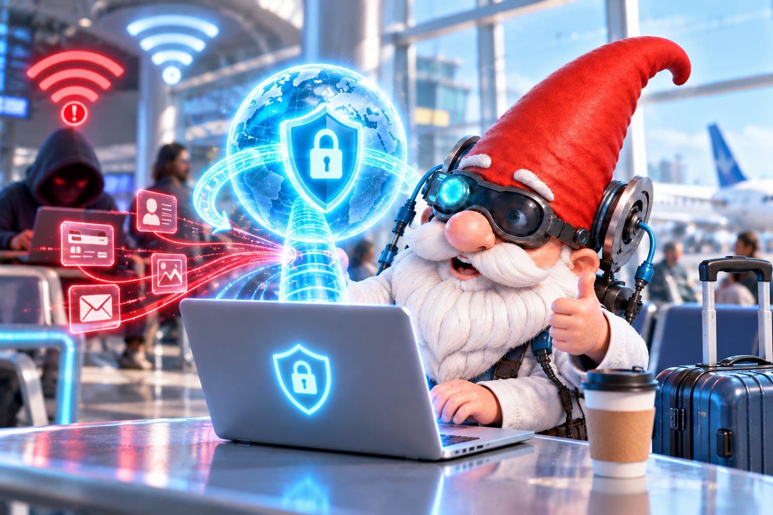 VPN в аэропорту: безопасность публичной сети